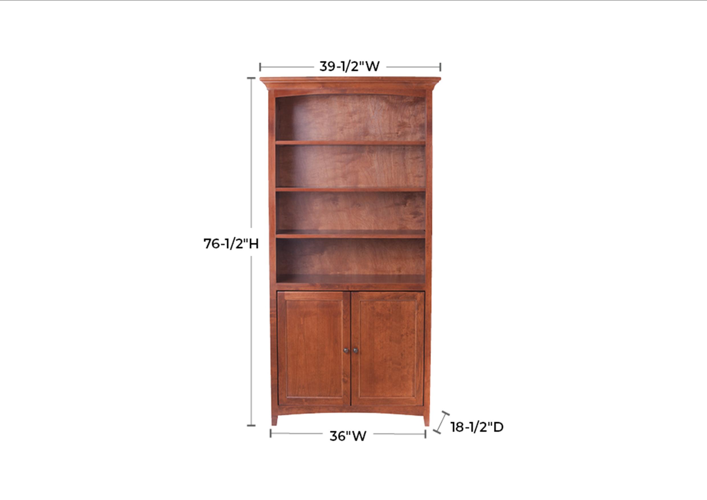 1611 Alder McKenzie Center Wall Unit with Lower Doors - Image 5
