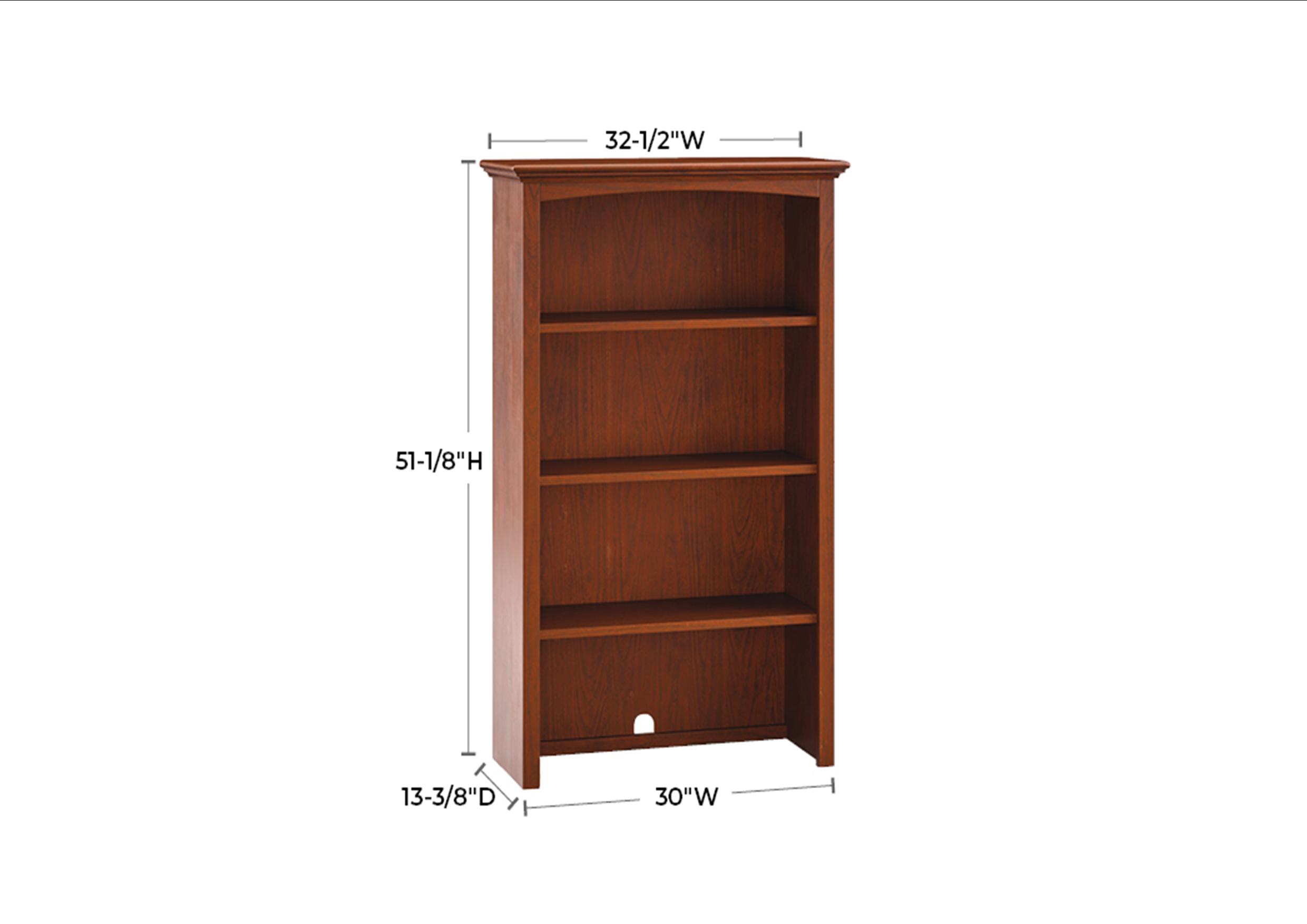 1620 30 inch wide McKenzie Alder Bookcase Hutch - Image 4