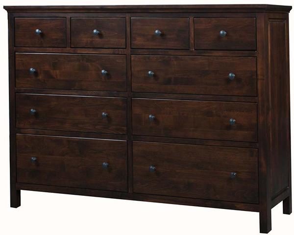62101 Alder Heritage 10-Drawer Dresser 12