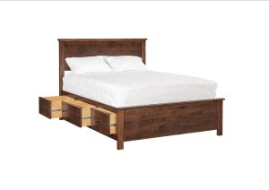 62320Q Portland Flat Panel Queen Storage Bed