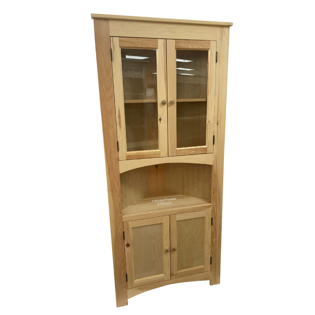Sr21 Pine Four Door Corner Cabinet