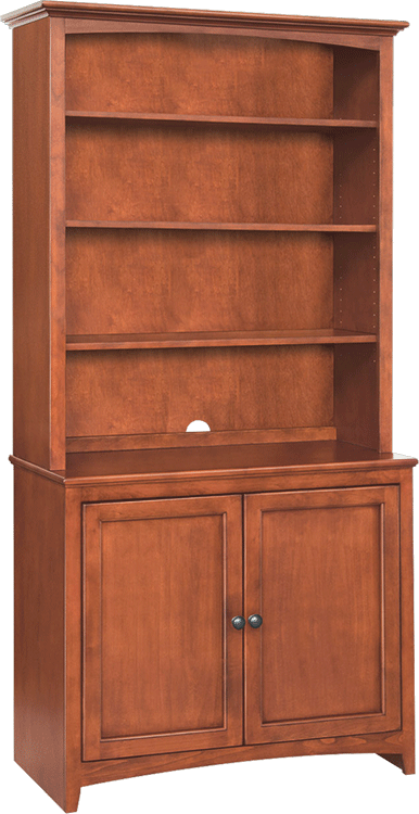 1626 36 inch wide McKenzie Alder Cabinet Hutch Top 1