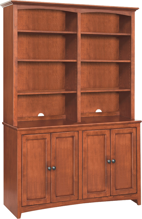 1632 48 inch wide McKenzie Alder Cabinet Hutch Top 2