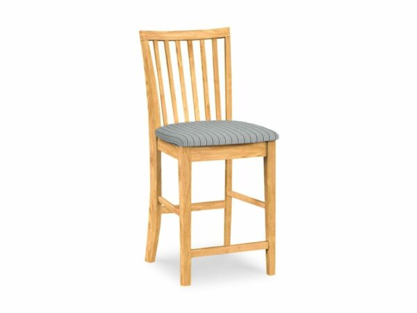 265-24-F6 24"tall Mission stool w/Upholstered Seat 59