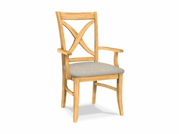 C-14AB-F6 Vineyard Arm Chair w/Upholstered Seat 7
