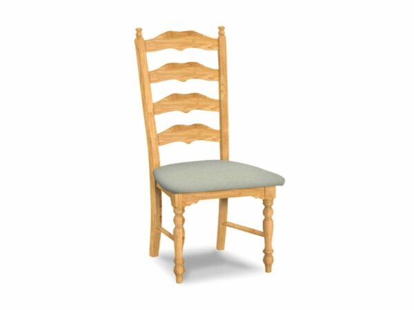 C-2170-F6-2 Upholstered Maine Ladder Back Chair (2) Free Shipping 25