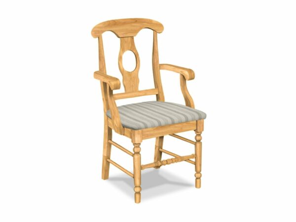 C-1202AB-F6 Empire Arm Chair w/Upholstered Seat 2