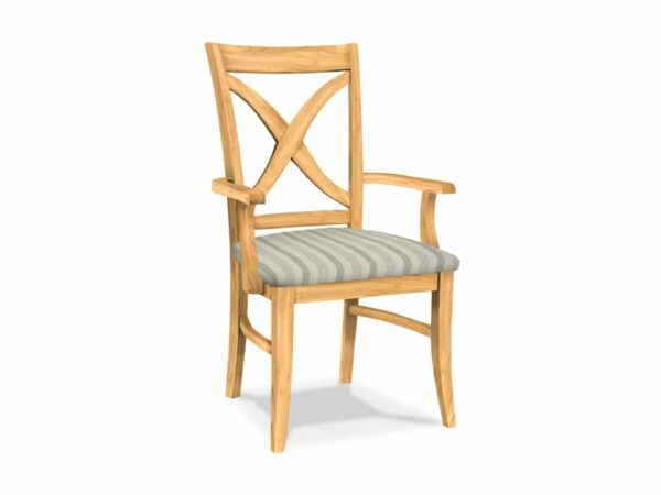C-14AB-F6 Vineyard Arm Chair w/Upholstered Seat 2