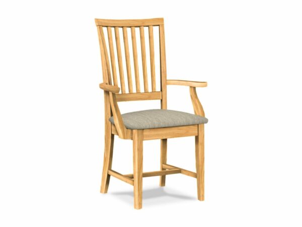 CI-265A-F6 Mission Arm Chair w/Upholstered Seat 5