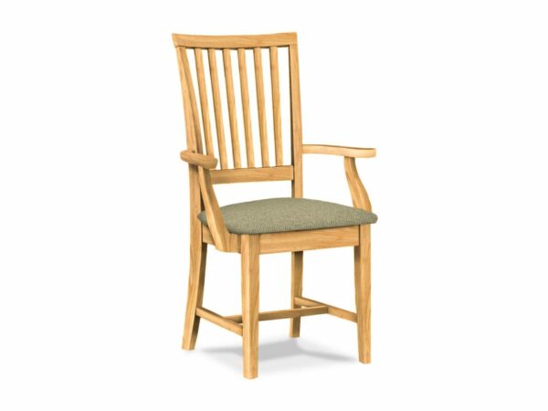 CI-265A-F6 Mission Arm Chair w/Upholstered Seat 4
