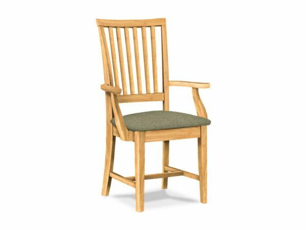 CI-265A-F6 Mission Arm Chair w/Upholstered Seat 3