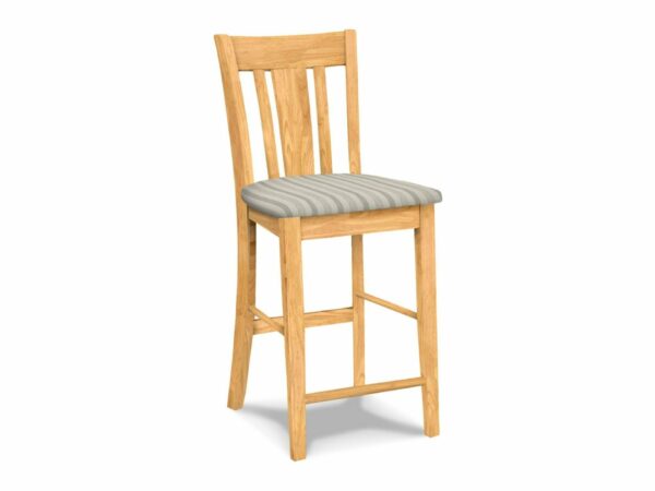 S-102-F6 San Remo Counter Stool w/Upholstered Seat 18