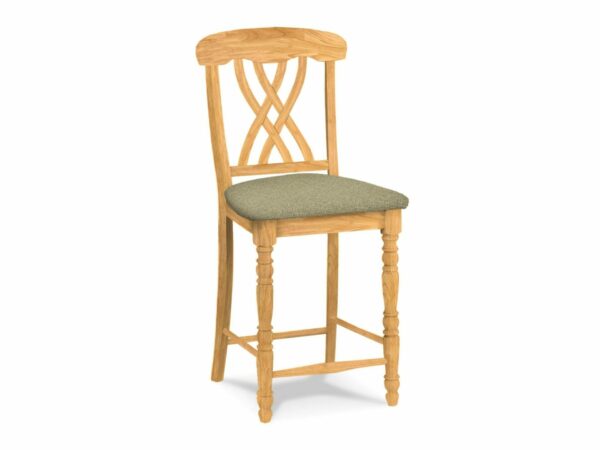 S-3902-F6 Upholstered Lattice Back Stool with Free Shipping 19