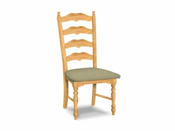 C-2170-F6-2 Upholstered Maine Ladder Back Chair (2) Free Shipping 1