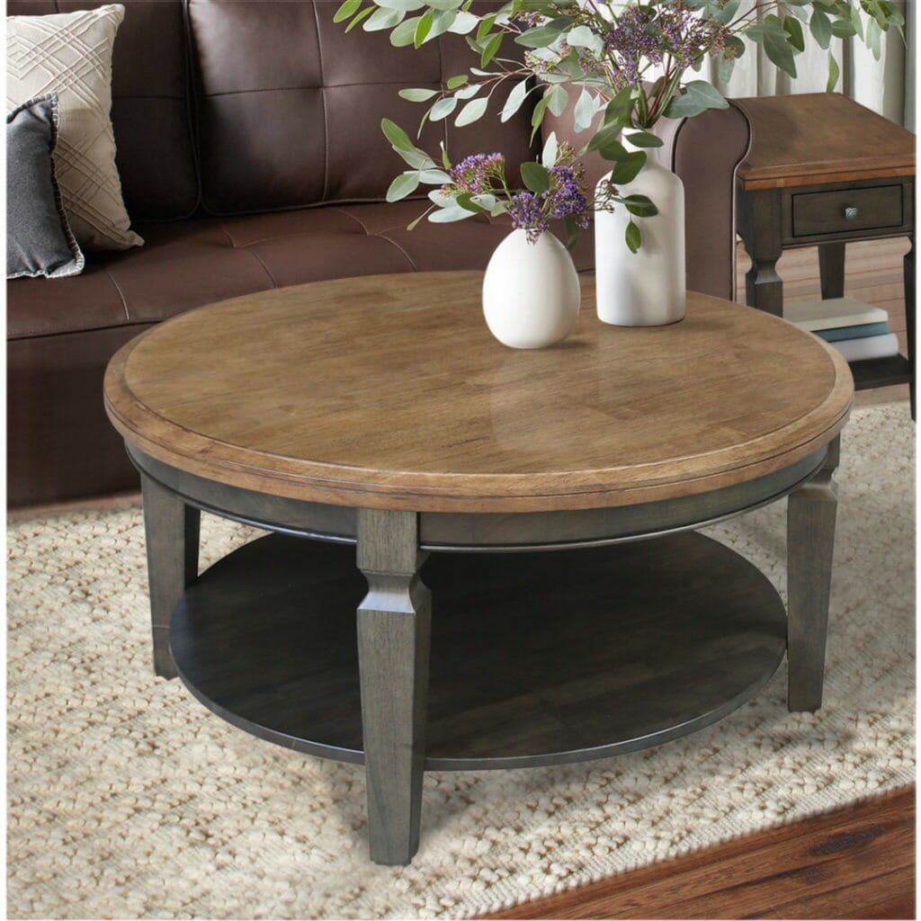 OT-15CR Vista Round Coffee Table with FREE SHIPPING | Unfinished ...