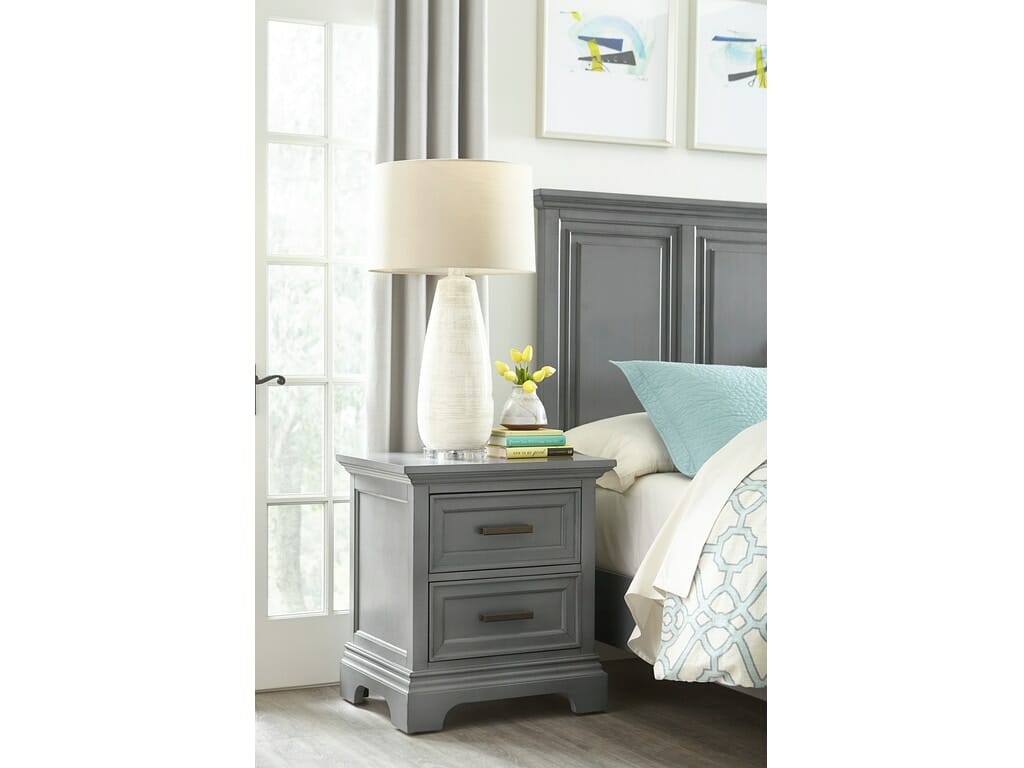 BD-3002 Summit 2-Drawer USB Nightstand – Unfinished Furniture of Wilmington