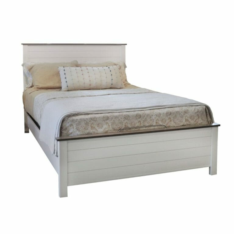 501298 Portland Queen Shiplap Bed Unfinished Furniture of Wilmington