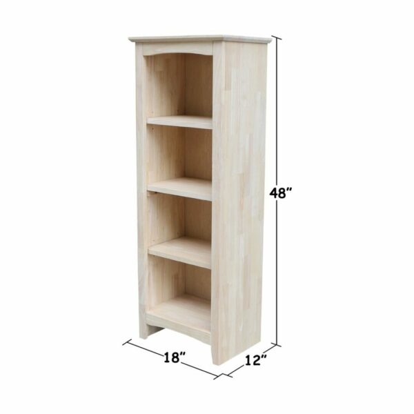 SH-18248A Shaker 18x48 Bookcase with Free Shipping 32