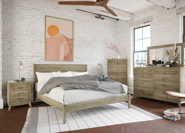 TR8600M Amish Saratoga Bed in Brown Maple 2