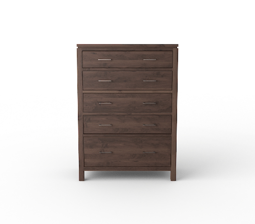 63251 Alder Two West Five Drawer Chest | Unfinished Furniture of Wilmington