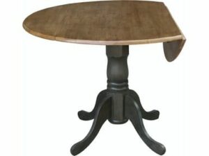 T-42DP 42" Round Drop Leaf Table - Hickory & Coal