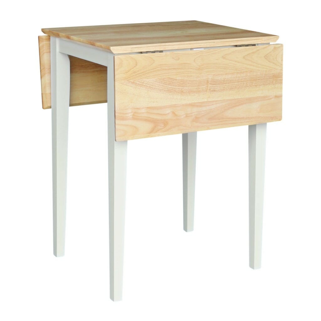 T-2236D 36" Small Drop Leaf Table | Unfinished Furniture of Wilmington