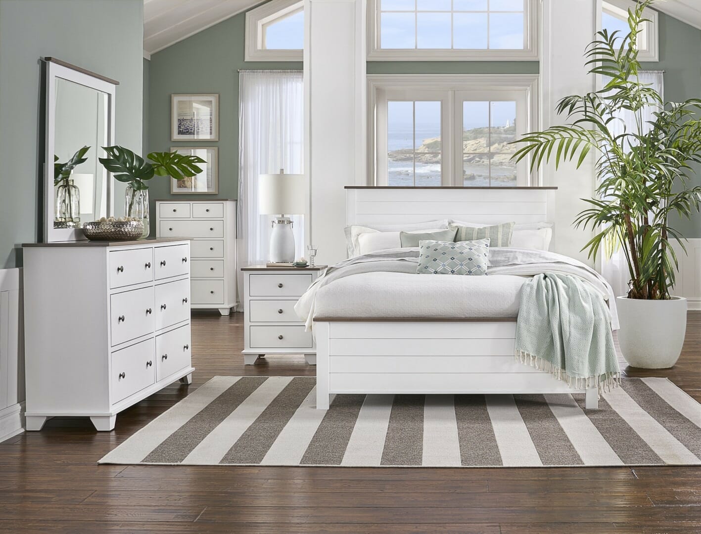 62288SW2 Portland Plank Bed Two-Tone Full - Image 4
