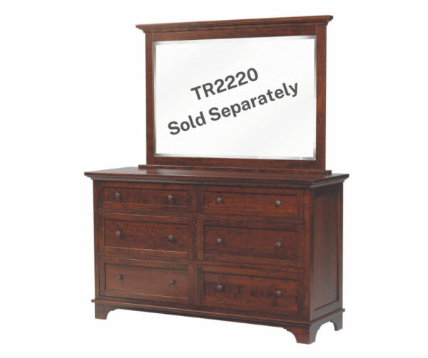 TR2204 Amish Arlington 6-Drawer Dresser 4