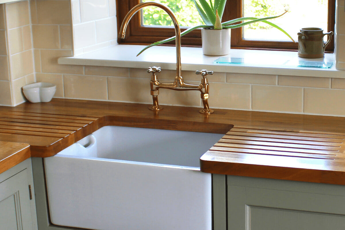 Wooden Sink Counter