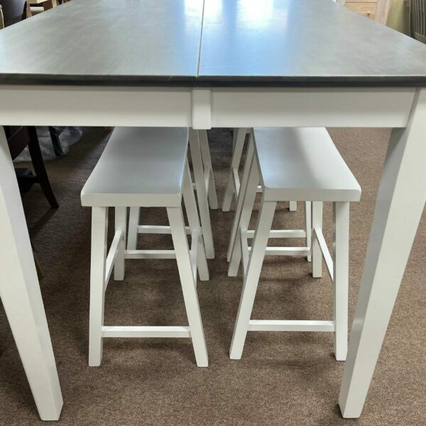 T05-3654XBT-236S Clearance Extension Table with 4 Saddleseat Stools 3