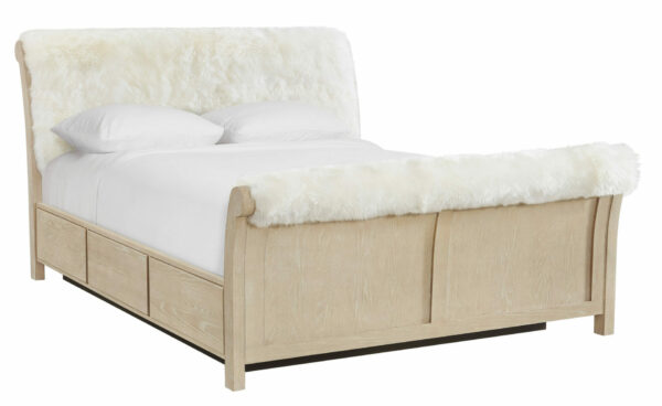 3357san catalina king sheepskin storage bed