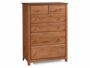 61361 alder shaker 6 drawer wide chest