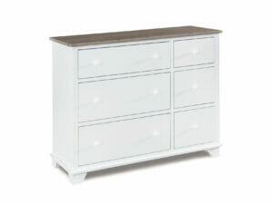 51261 portland 6 drawer combo chest