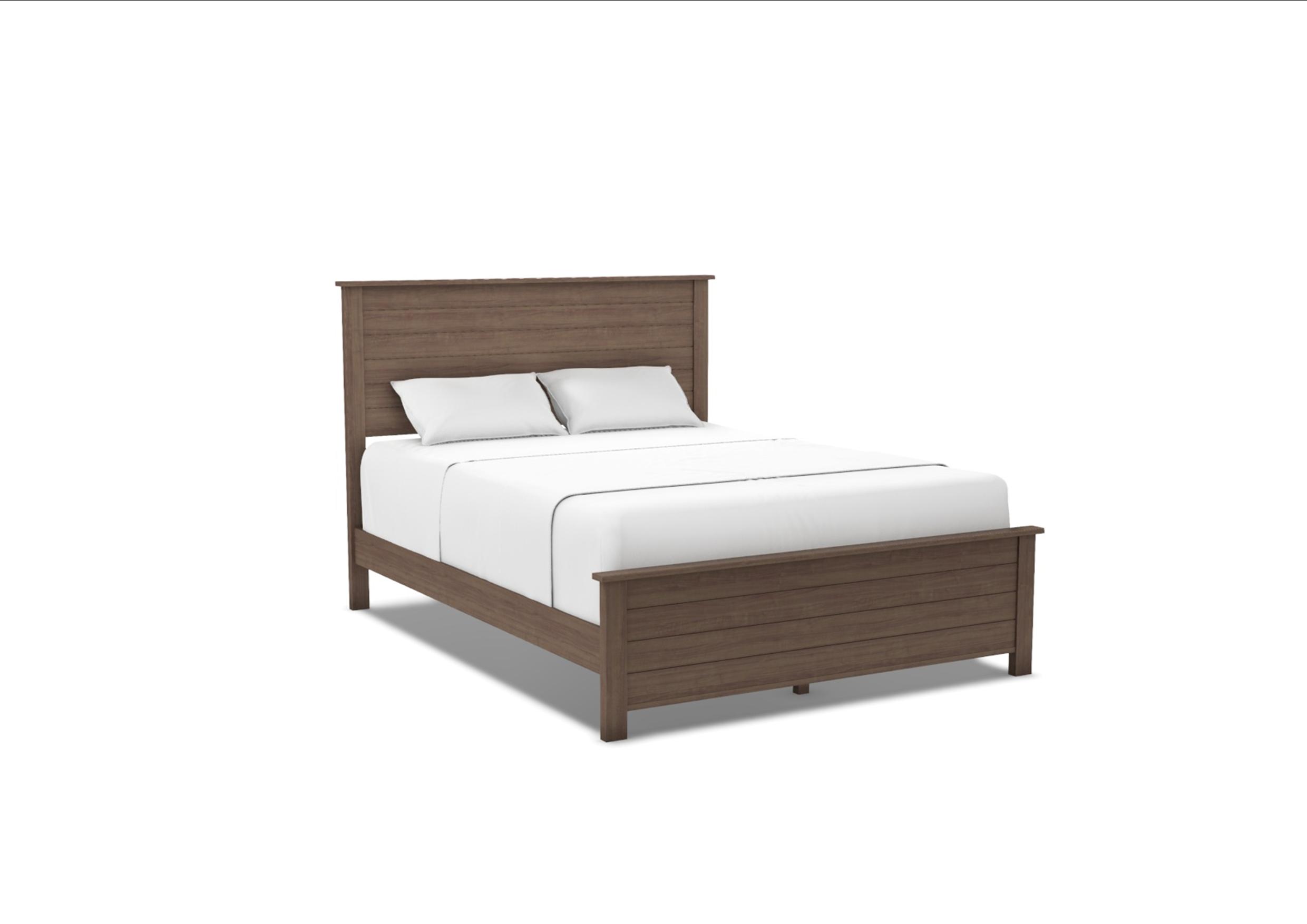 51298 Portland Queen Shiplap Bed | Unfinished Furniture of Wilmington