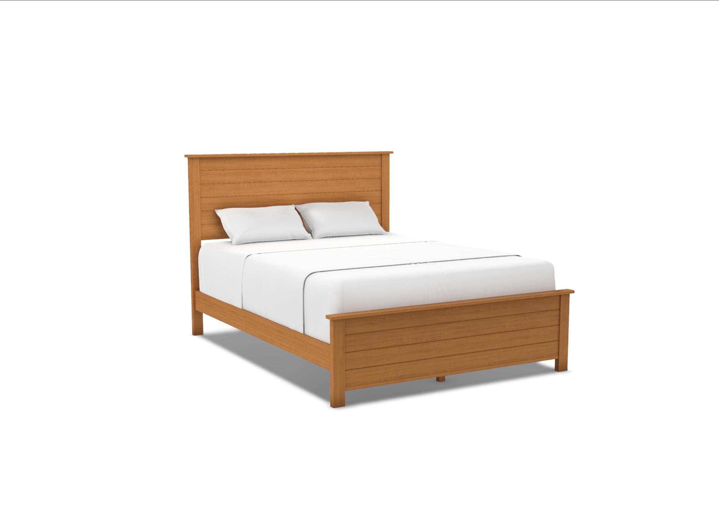 51298 Portland Queen Shiplap Bed | Unfinished Furniture of Wilmington