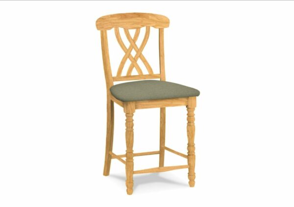 S-3902-F6 Upholstered Lattice Back Stool with Free Shipping 25