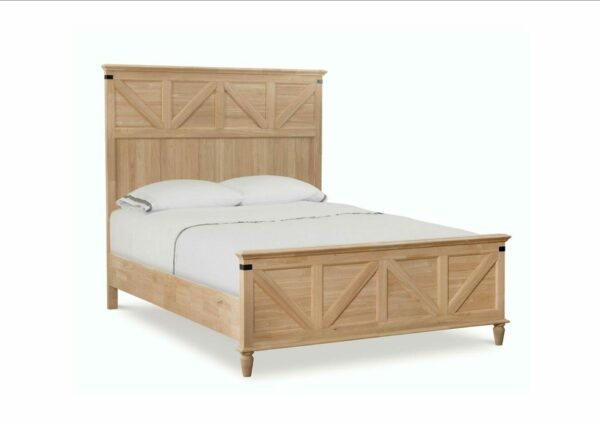 BD-902 Queen Farmhouse Chic Rustic Bed 1