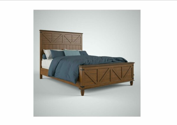 BD-902 Queen Farmhouse Chic Rustic Bed 2