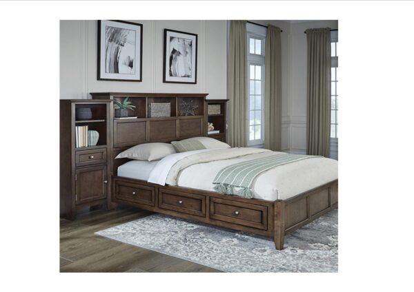 2851 McKenzie King Classic Bookcase Storage Bed - Image 6