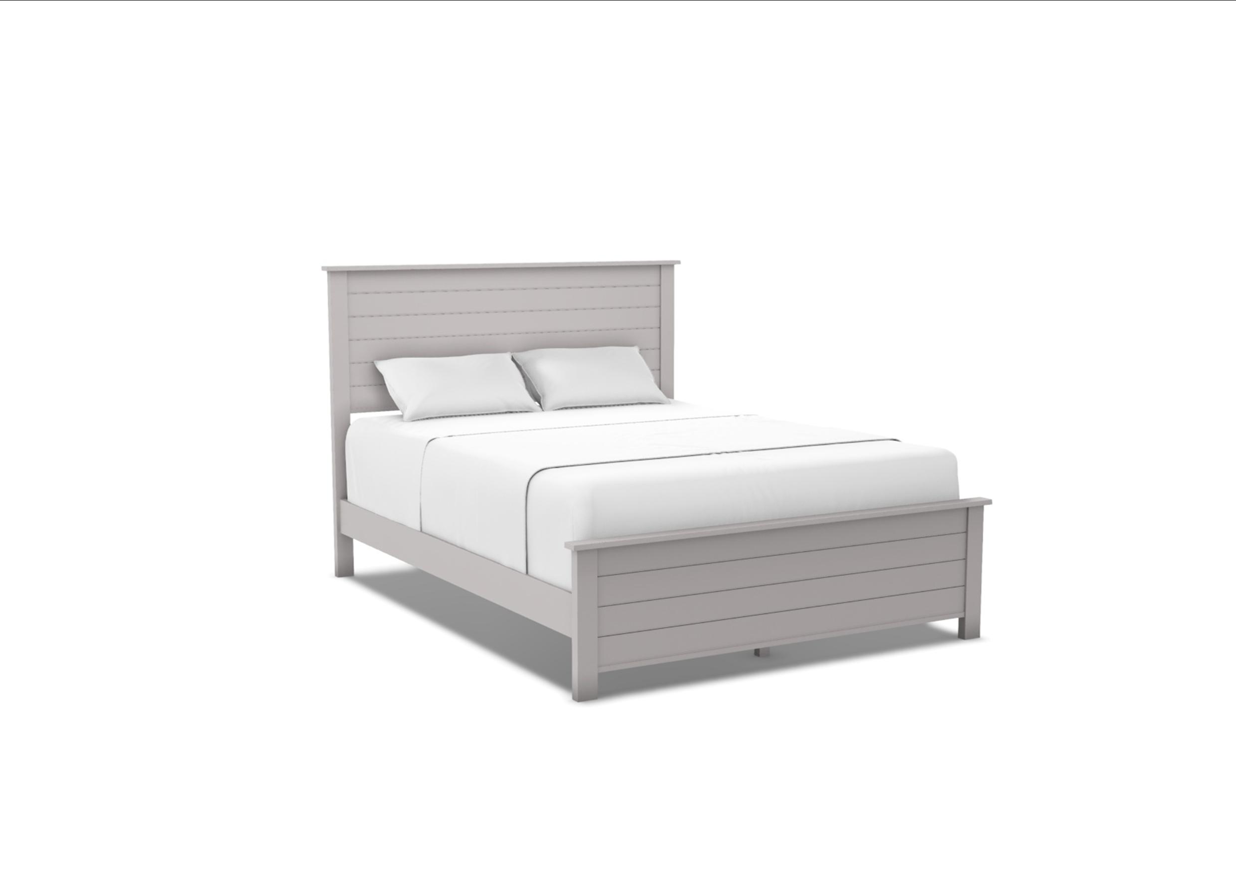 51298 Portland Queen Shiplap Bed | Unfinished Furniture of Wilmington