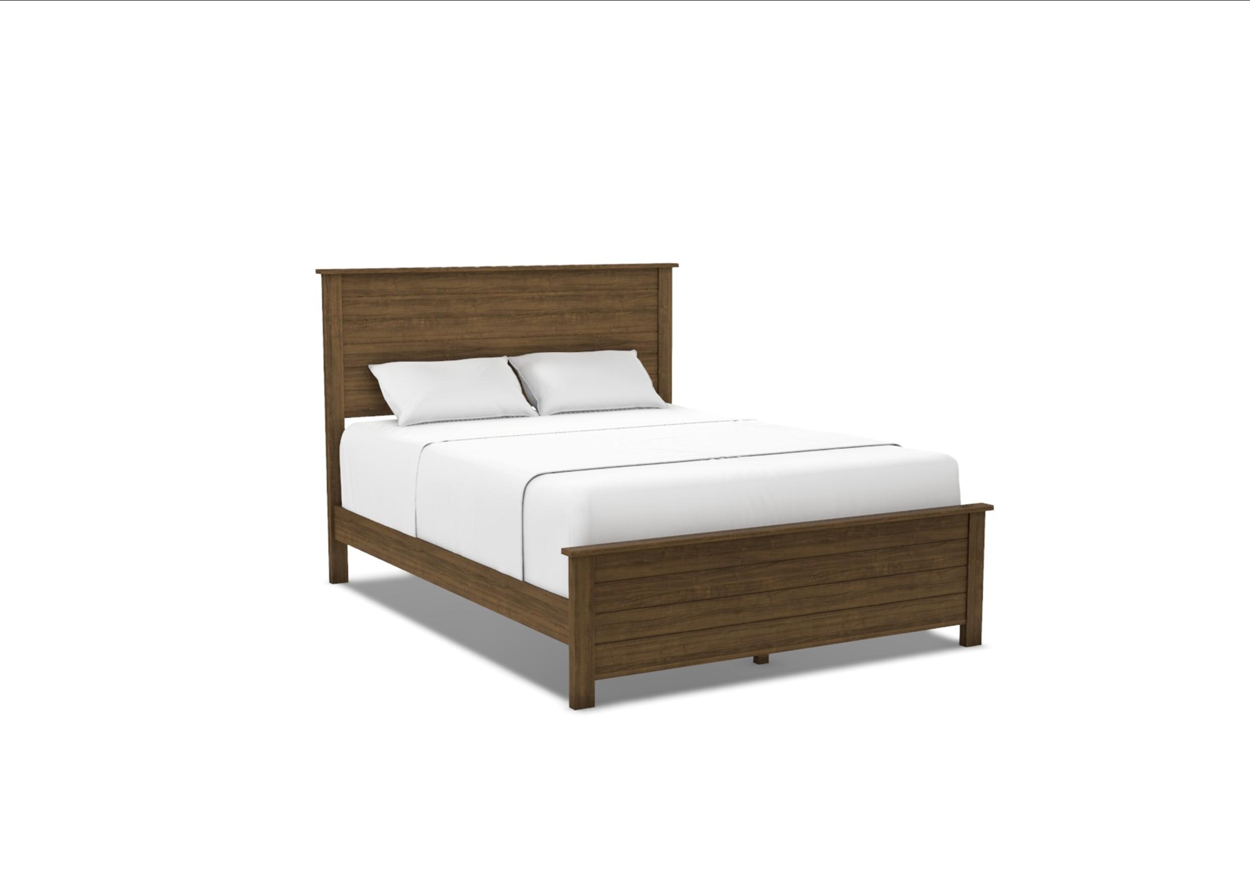 51298 Portland Queen Shiplap Bed | Unfinished Furniture of Wilmington