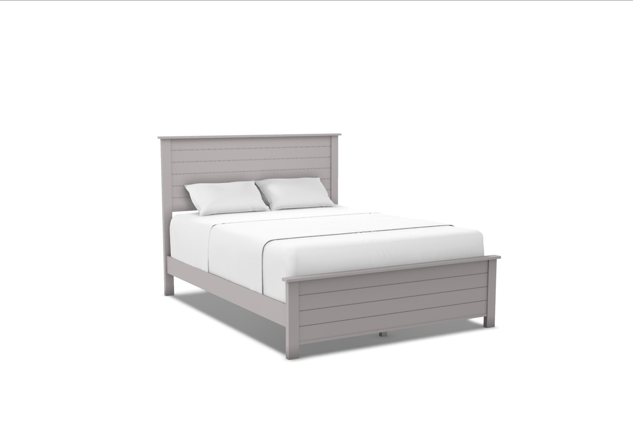51298 Portland Queen Shiplap Bed | Unfinished Furniture of Wilmington