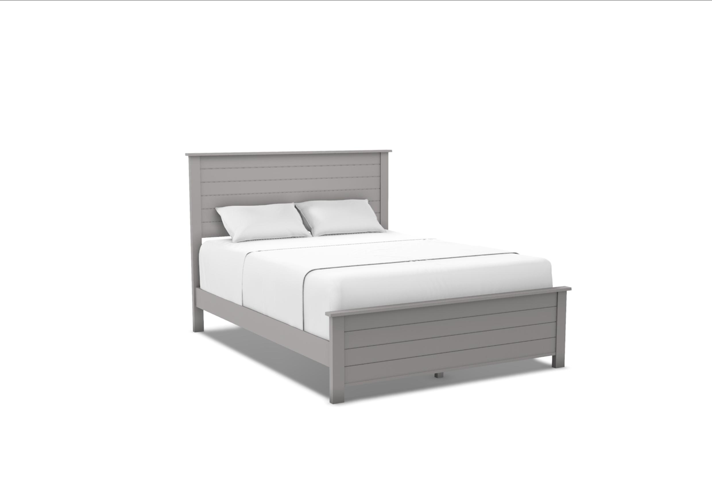 51298 Portland Queen Shiplap Bed | Unfinished Furniture of Wilmington