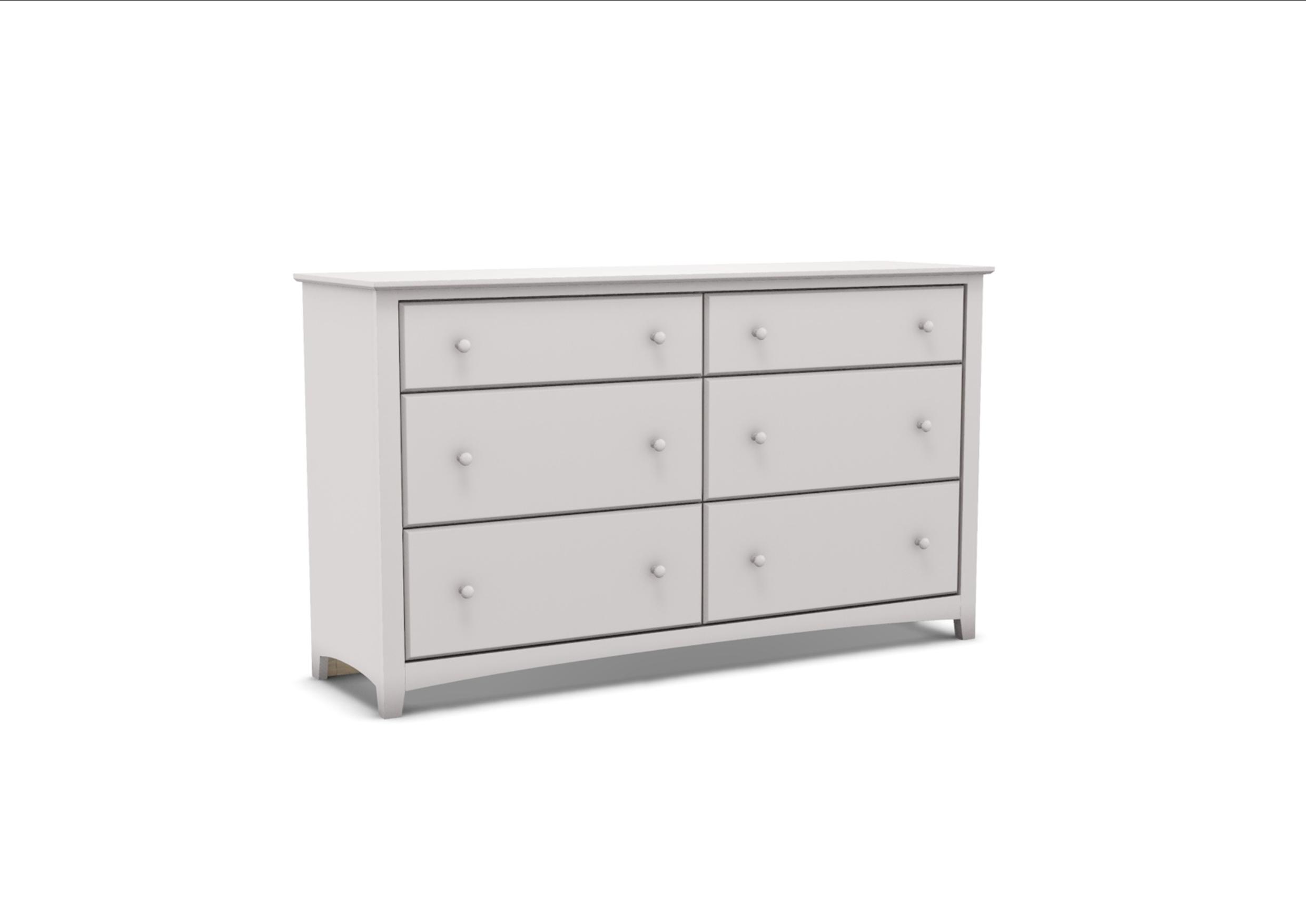 61081 Alder Shaker 6-Drawer Double Dresser | Concealed Storage