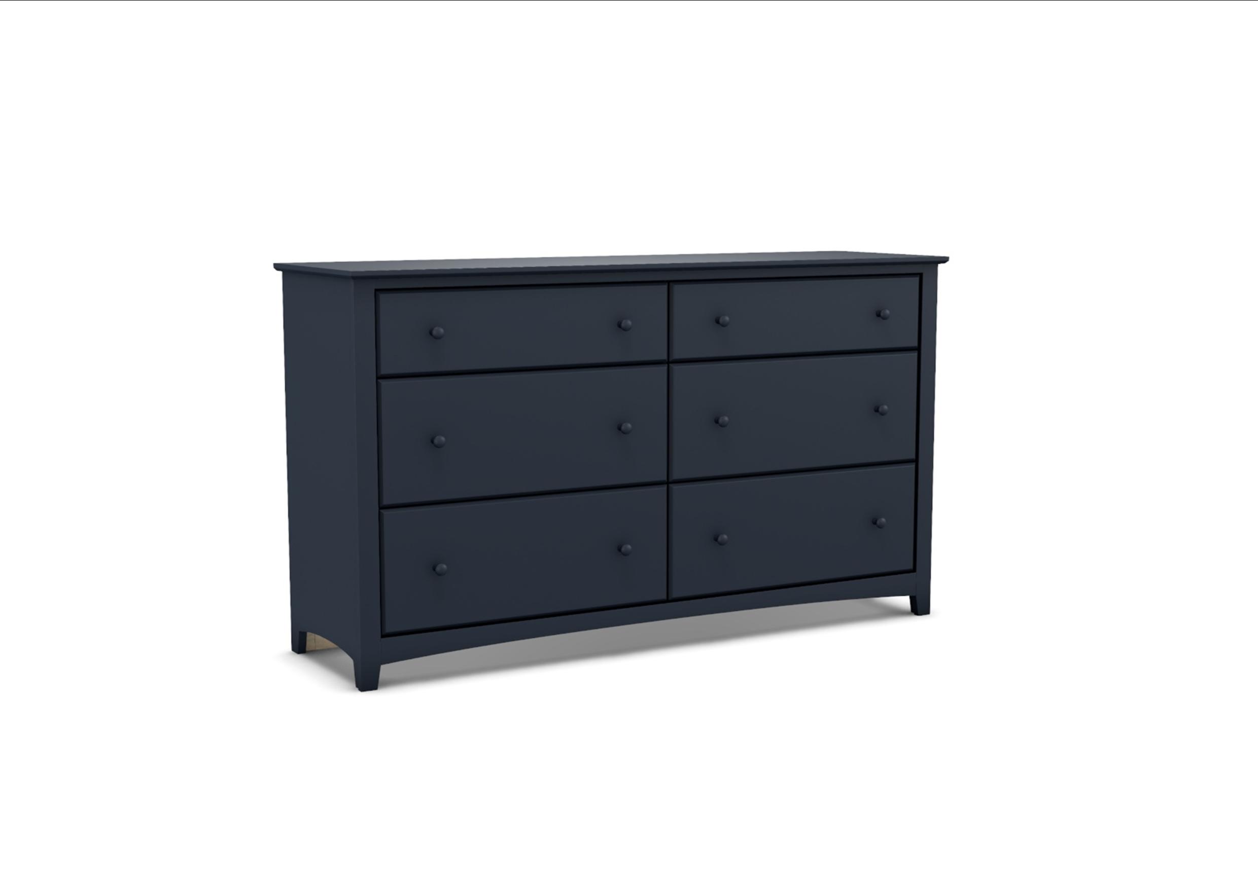 61081 Alder Shaker 6-Drawer Double Dresser | Concealed Storage
