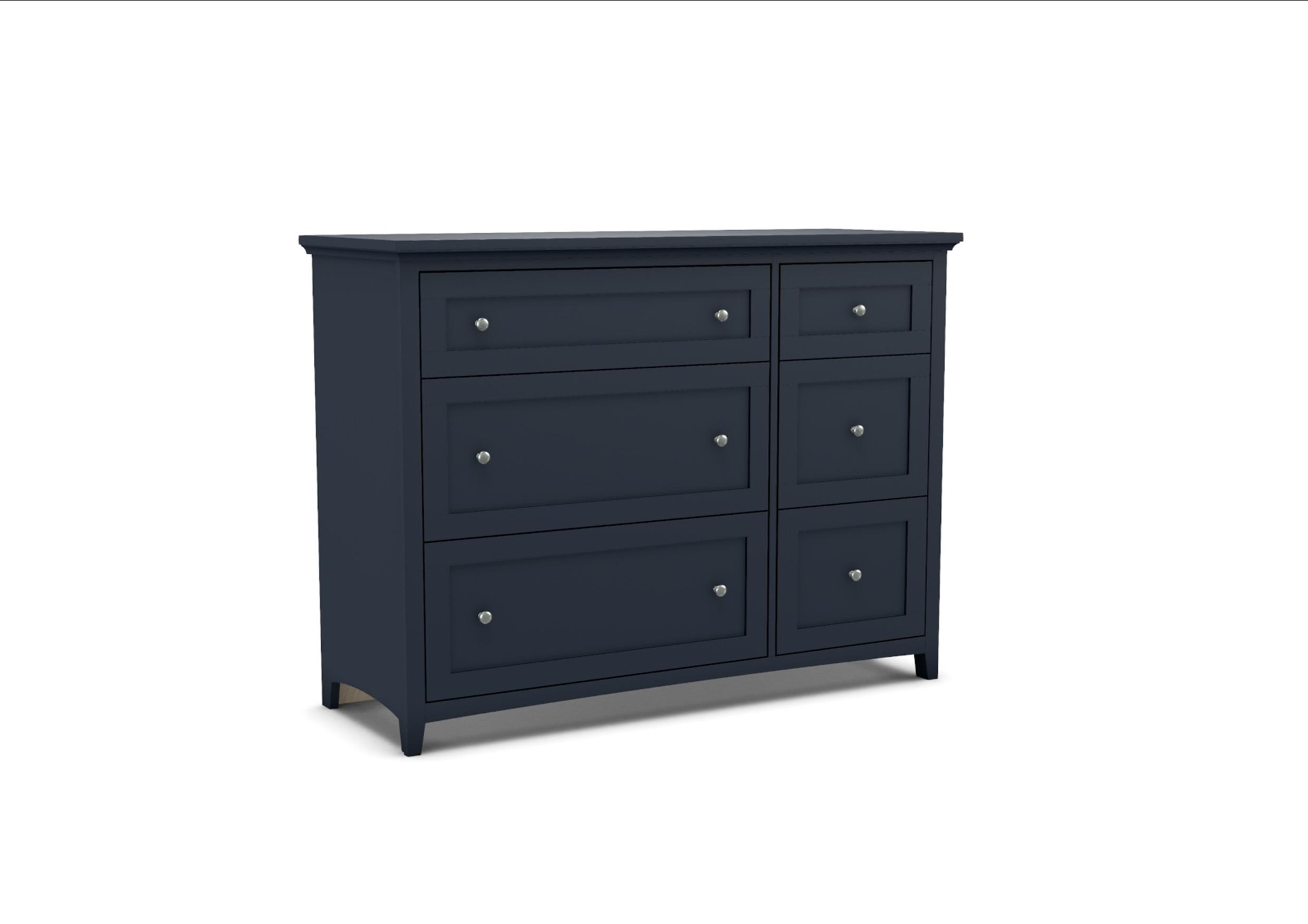 67261 Emmerson 6 Drawer Combo Dresser | Unique Storage Option