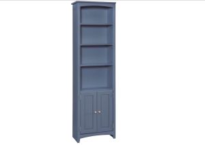 62484D 24" x 84" Alder Shaker Bookcase with Doors