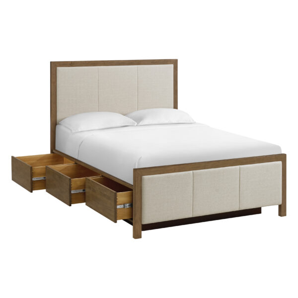 2955 Bailey Upholstered Panel Queen Storage Bed - Image 3