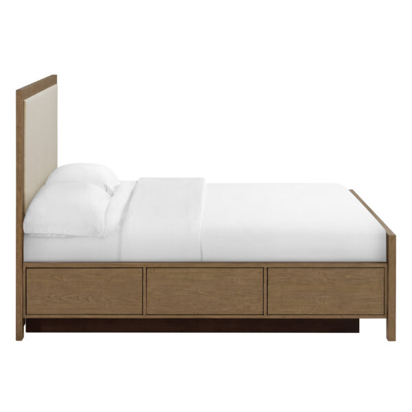 2955 Bailey Upholstered Panel Queen Storage Bed - Image 4