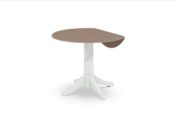 T09-42DPT 42-inch Customizable Round Drop Leaf Table - Image 8